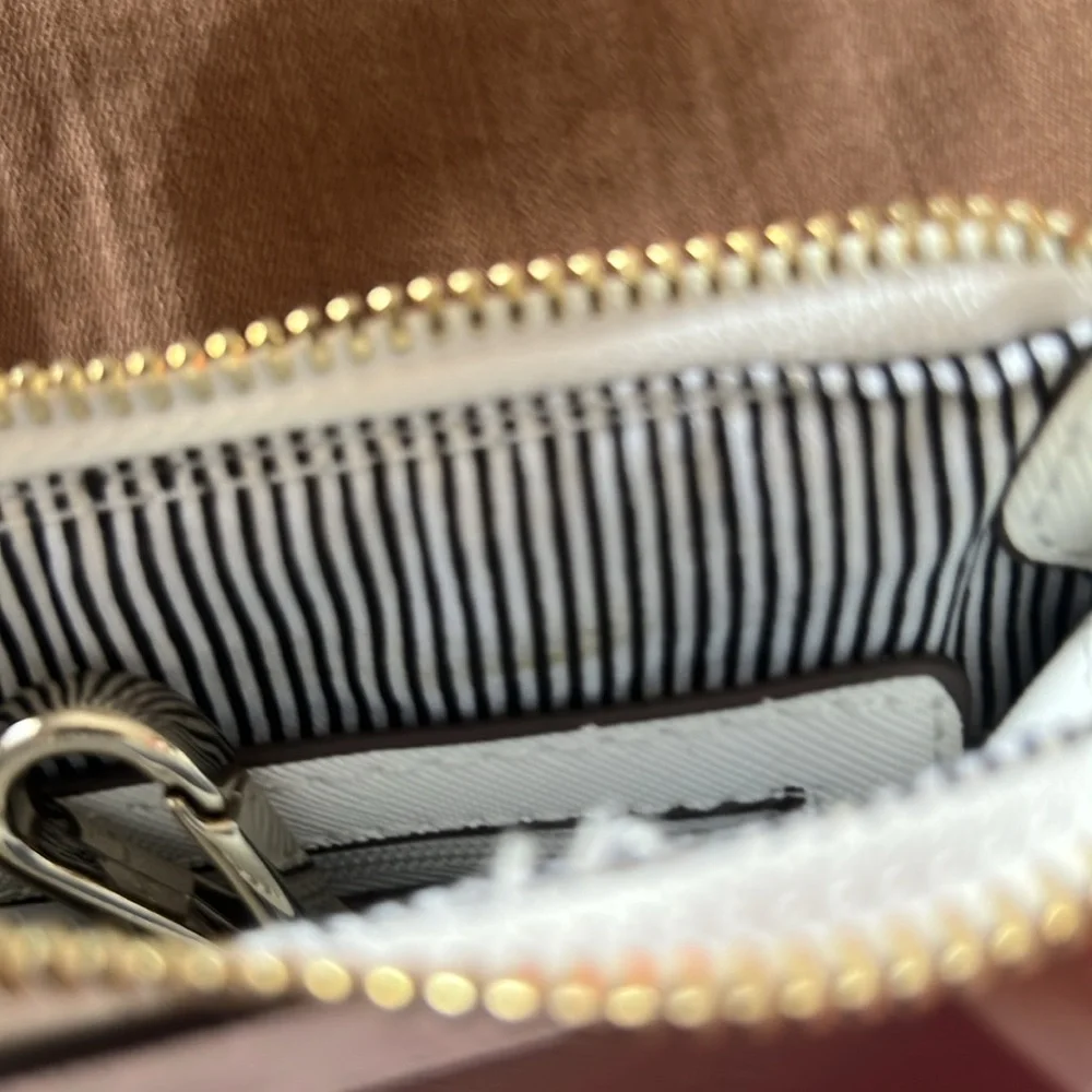 Clarks Brown and White Small Purse‎
